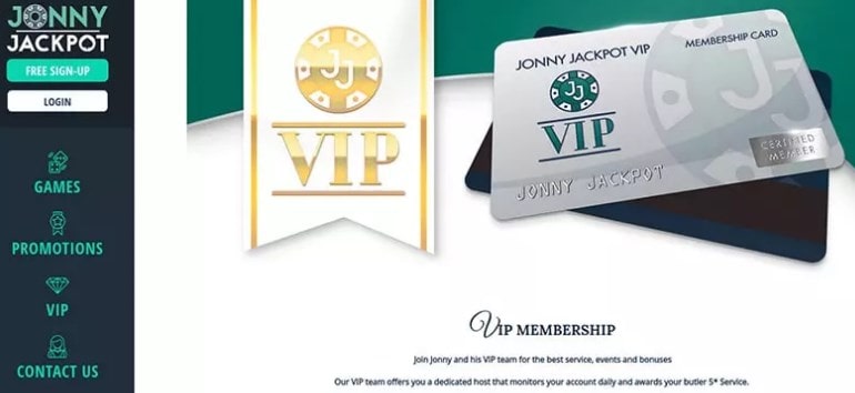Jonny Jackpot Casino VIP